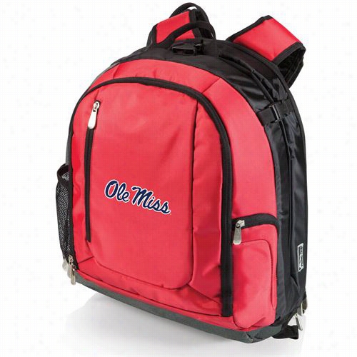 Picnic Time 730-00 Pt Navvigator University Of Missisippi Rebels Digital Print Cooler Backpack