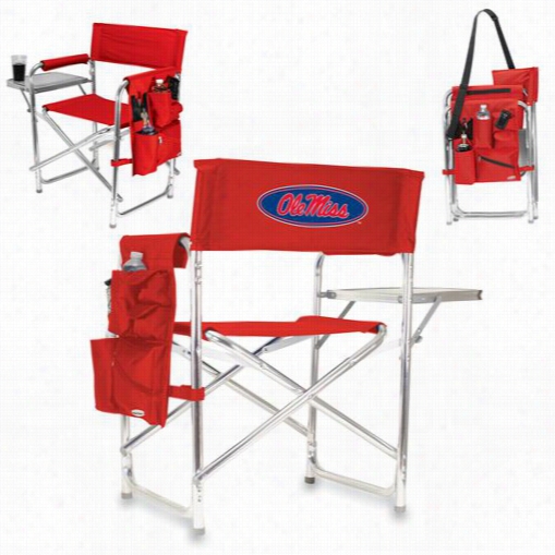 Picnic Time 809-00 U Of Mississippi Rebels  Digital Print Sports Chair