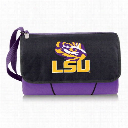 Picnic Time 820-00 Louisiana State University Tiegrs Digital Print Blanket Tote