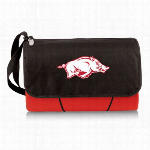 Picnic Time 8z0-00 University Of Arkansas Razorbacks Digital Print Blanket Tote