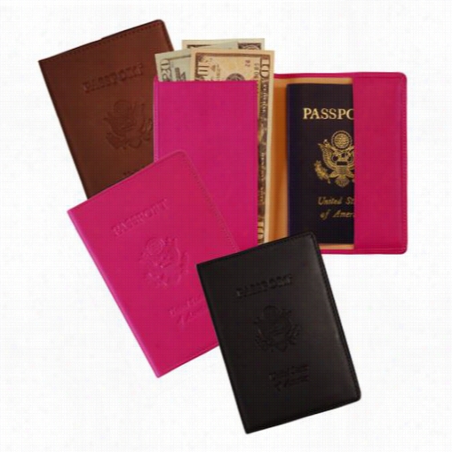 Royce Leathe Rfid-204 Rfid Blocking Passport Travel Genuine Leather Document Organizer