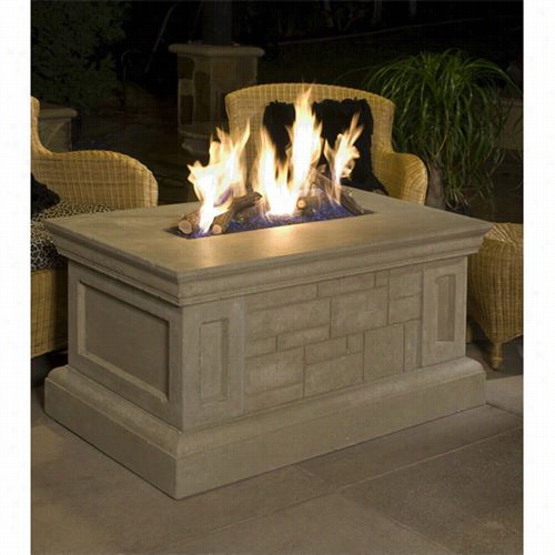 American Fyre Designs 650 Rectangular Firetabl E With Key Valve