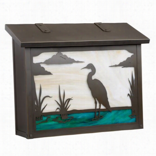 Ameirca's Finest Mailboxes Af- 603-bz-hn Birdz Large Blue Hernshaw Mailbox