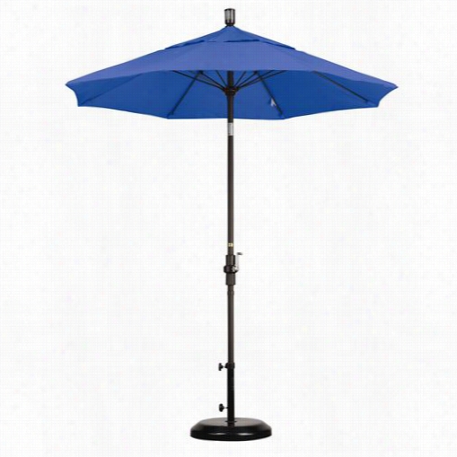 California Umbrdlla Gscuf758117 7.5 ' Fiberglass Collar Tiltt Market Umbrella