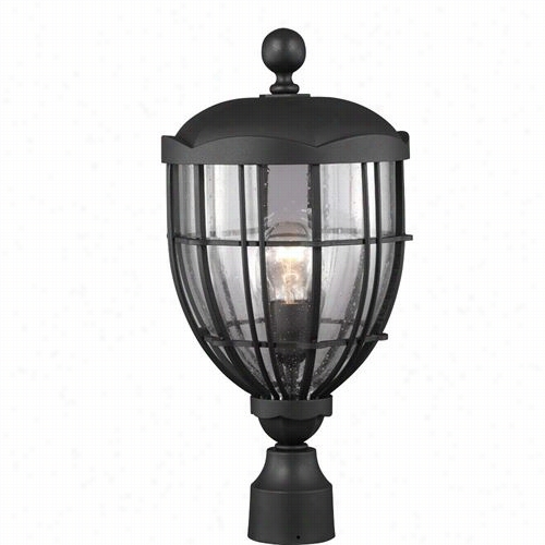 Feiss Ol9808t Xb River North 22-5/8""h 1 Light Outdoor Post Light In Textured Black