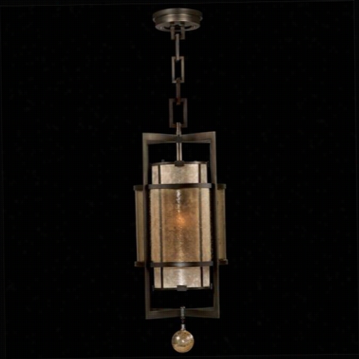 Fine Art Lamps 590040 Singapore Moderne 1 Light Outdoor Pendant In Brown Pqtinaated Bronze