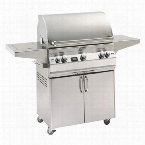 Firemahic A660s-2l1-b1 Aurora Cabinet Freestanding Grill With Left Side Infraded Burner