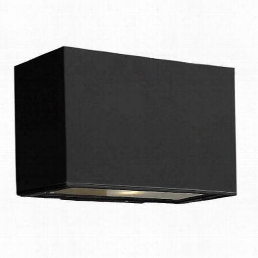 Hinkley Lighting 1645sk-le D Atllantis 2 Light  Mini Outdoor Wall Pocket Sconce I Nsa Tin Black