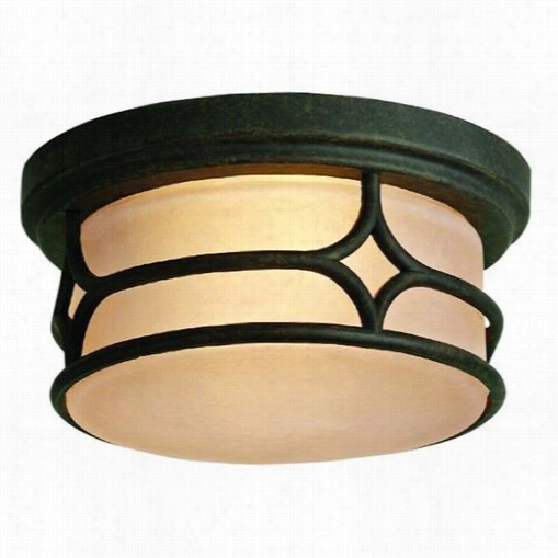 Kichler Lighting 9867agz Chicag O2 Light Outdoor Ceiling Fl Ush Mount