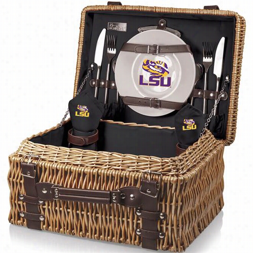 Picnic Itme 208-40-179-294-0 Champion Louisiana State University Tigers Digital Print Basket In Black