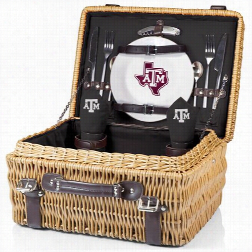 Picnic Time 208-40-179-564-0 Champion Tex As A And M Aggies Digital Print Basket In Black