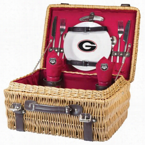 Picnic Time 208-40 Champion University Of Georgia Buoldogs Digital Print Basket