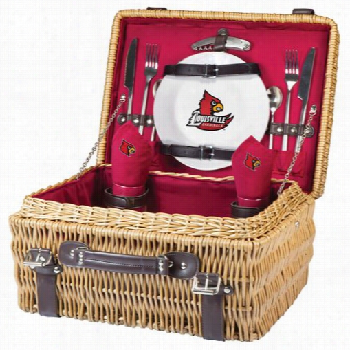 Picnic Time 208-40 Chapion University Of Louisville Cardinals Idgital Print Basket