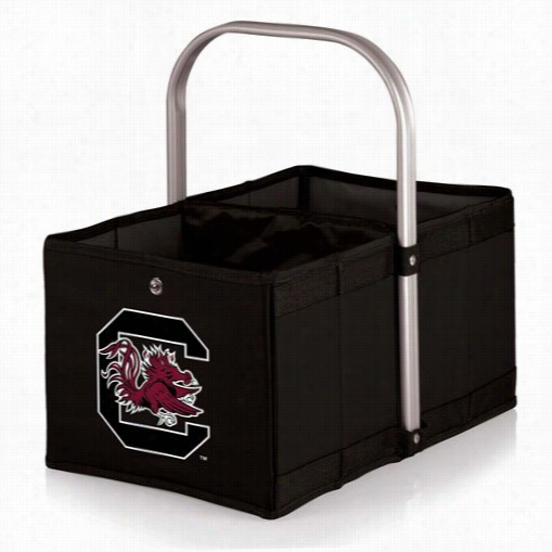 Picnic Time 546-00-179-524-0 Urban Univversity Of South Carolina Gamecocks Digital Print Basket In Black