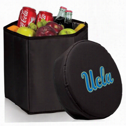 Picnic Time 596-00-179-084-0 Ucla Bruins Digital Pritn Bongo Cooler And Seat In Blacm