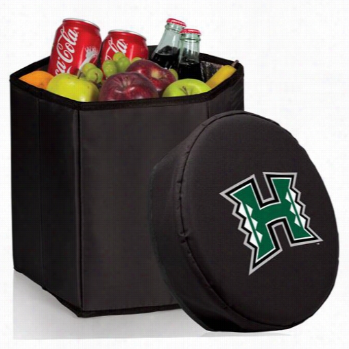 Picnic Time 596-0o-179-204-0 University Of Hawaii Warriors Digital Print Bongo Cooler And Abode In Black