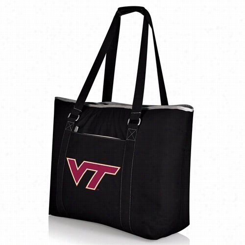 Picnic Time 598-00-175-604-0 Tahoe Virginia Tech Hokies Digital Print Cooler Tote In Black