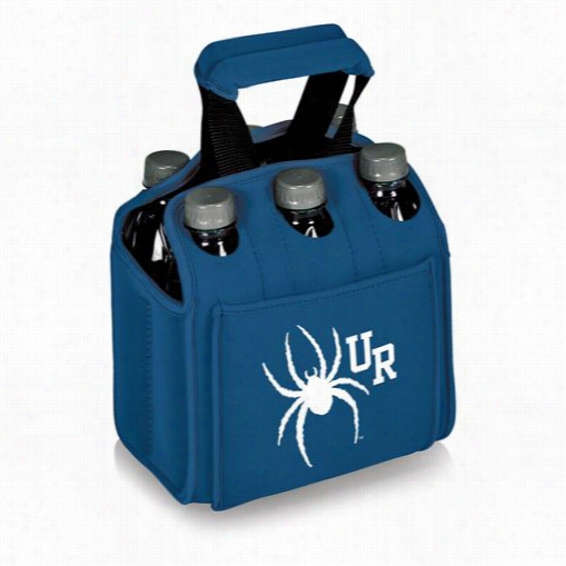 Picnic Time 608-00-139-724-0 U Of Richmond Spiders Digital Print Six Pack Cooler Tote In Blue