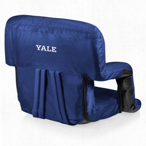 Picnic Time 618-00-138-054-1 Ventura Yale University Bullfogs Digital Print Seat In B1ack