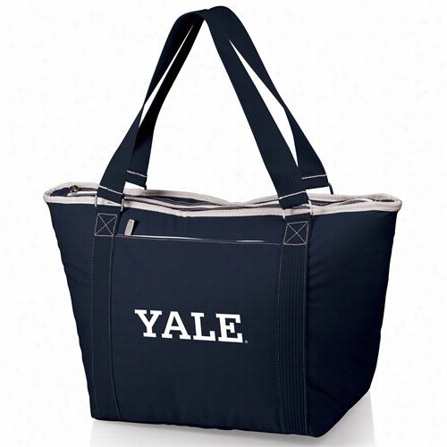 Piicni Present Life 619-00-138-054-1 Topanga Yale University Bulldogs Dig Ital Print Cooler Tote In Navy