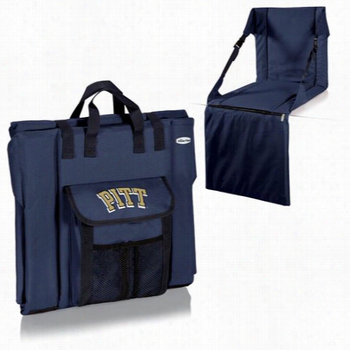 Picnic Time 672-00-138-504-0 Stadium U Of Pittsburgh Panthers Digital Pritn Seat In Navy