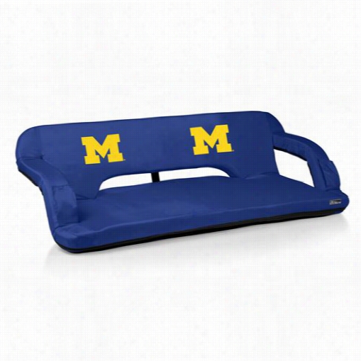 Picnic Time 628-00-138-344-0 Reflex Michigan  Wolverines Digital Print Travel Couch In Navy