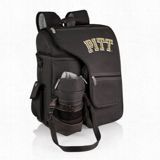 Picnic Time 641-00-175-502-0 Turism University Of Pittsburgh Panthers Emrboidered Backpack  In Black