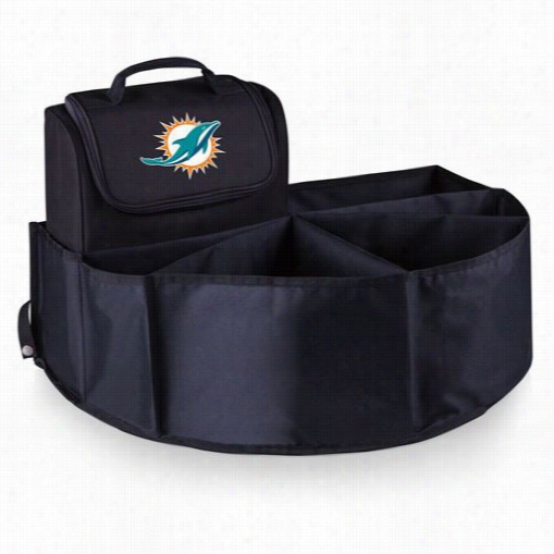 Picnic Time 715-00-179-174-2 Stem Boss I Black With Miami Dolphins Digital Stamp