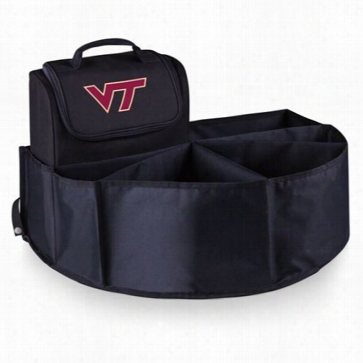 Picnic Time 715-00-197-604-0 Virginia Tech Digital Printt Trunk Boss In Black Wity Cooler