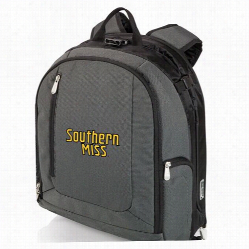 Picnic Time 730-00-679734-0 Pt Navigato University Of Southern Mississippi Digita L Print Cooler Backpack Indark Grey/black