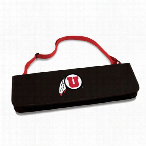 Picnic Time 747---3-100-024-1 Metro Univerxity Of Utah  Utes Digital Print Bbqtotte In Red