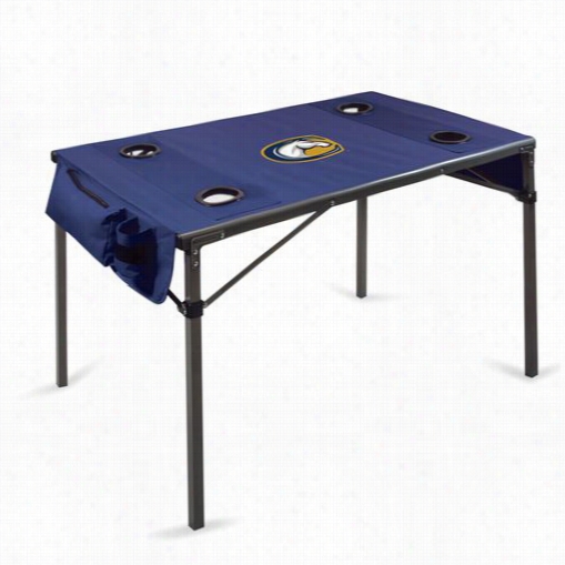 Picnic Time 799-00-138-114-1 Travel Uc Davis Aggies Digital Print Table In  Navy