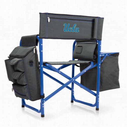 Picnic Time 807-00-639-084-0 Ucla Bruins Digita Lprint Fusion Chair In Dark Grey/blue