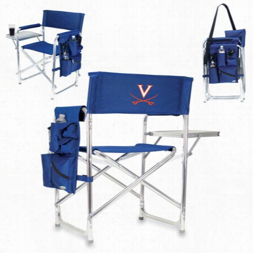 Picnic Time 890-00-138-594-0 University Of Virginia Cavaliers Digital Print Sports Chair In Avy