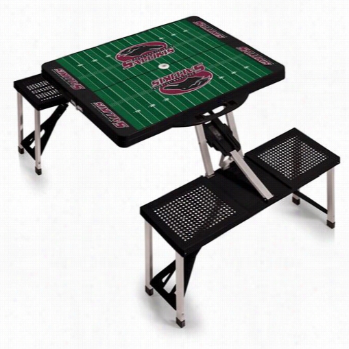 Picnic Time 811-00-175-035-1 Southermillinois Seminary Of Learning  Salukis Digital Print Picnic Sport Table In Black