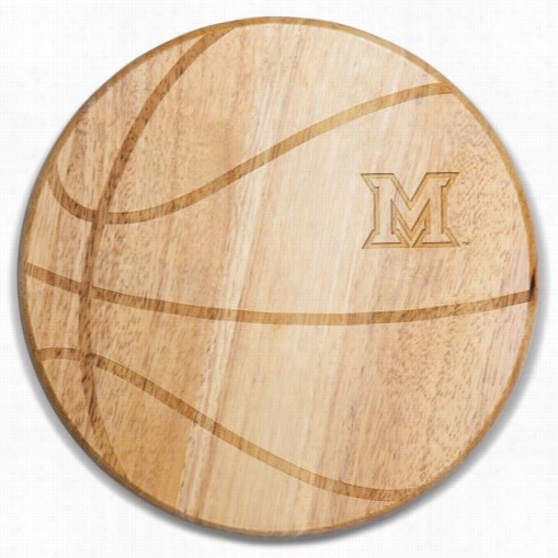 Picnic Time 840-00-505-333-0 Miami University (ohio) Redhawk Engraving Free Throw Cutting Board Innathral Wood