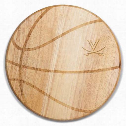 Picnic Time 840-00-505-593-0 University Of Virginka Cavaliers Engraving Fre Throw Cutting Board In Natural Wood