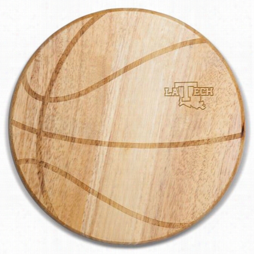 Picnic Time 840-00-505-853-0 Louisiana Tech Bulldogs Engraving Free Throw Cutting Board In Natural Forest