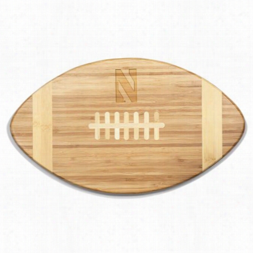 Picnic Time 896-00-505-433-0 Touchdown Northwestern U Wildcats Engraved Cutting Board In Natural