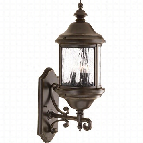 Progress Lighting P5652-20 Ashmore 26-1/4""h 3 Lighy Bottom Mount Outdoor Wall Lanfern