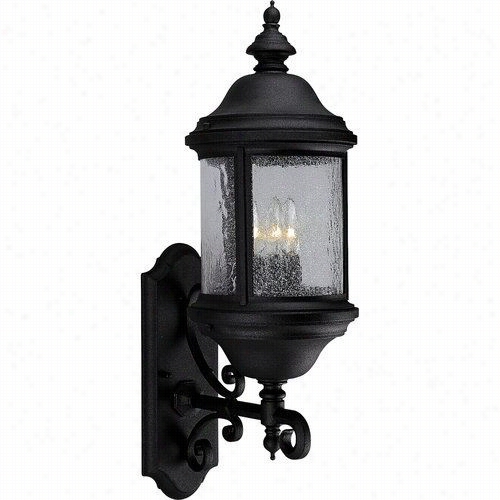 Take Head Lightiing P5652-31 Ashmore 3 Light Cast Wall Lantern In Textured  Black