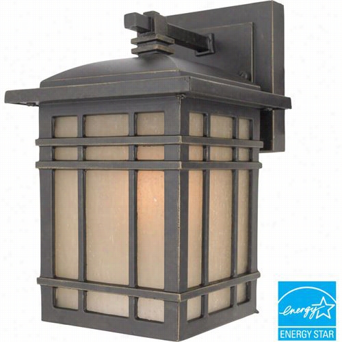 Quoizel Hc8406ibfl Hillcresy 1 Ligh Small Energy Star Outdoor Wall Socnfe In Imperial Bronze