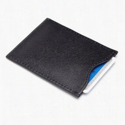 Royce Leather Rfid-411 Rfid Blocking Saf Fiano Genuine Leather Credit Card Sleeve