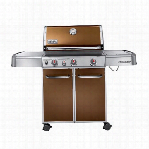 Weber 6532001 Genesis E-330 Liquid Propane  Gas Gril L With Indirect Burner In Copper