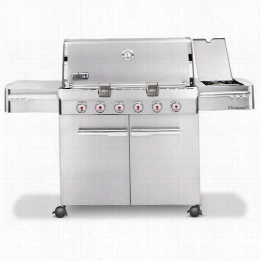 Weber 742000 Ssummit S-620 Natural Gas Grill With Sife Burner