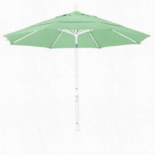 California Umbrella Gscu118 11' Aluminum Collar Tilt Double Wind Vent Mart Umbrella