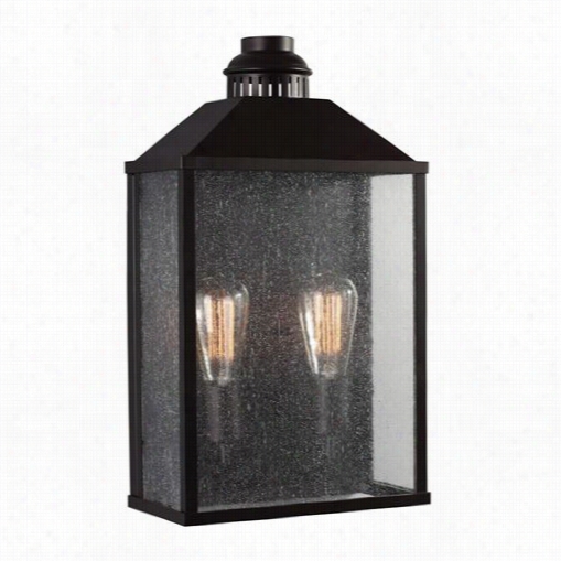 Feiss Ol18011orb-al Lumiere 2 Light Incandecsent Wall Lantern In  Oil Rubbed Bronze