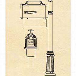 Hznover Lantern M202s Oakmont Mailbox Wwith News Tube And Vinyl Numbers Sign