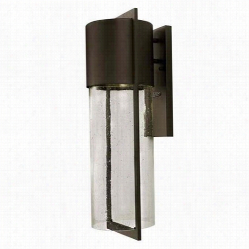 Hinkley Lighting 1325kzl-ed Dwell  Large 1 Light Led Exterior Wall Sconce In Bu Ckeye Bronze