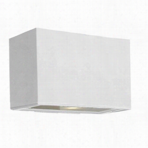 Hinkleu Lightig 1645sw Atlantis 75w 1 Light Mini  Ouutdoor Wall Pocket Sconce In Satin White